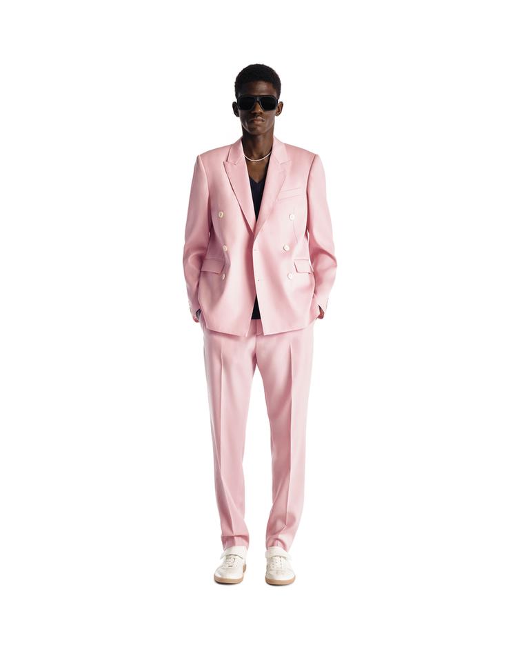 100 WOOL DOUBLE BREASTED BLAZER Pink ZARA Spain
